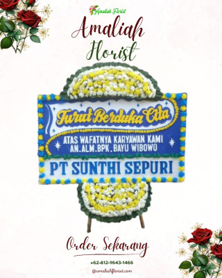 Papan Bunga Duka di Majenang